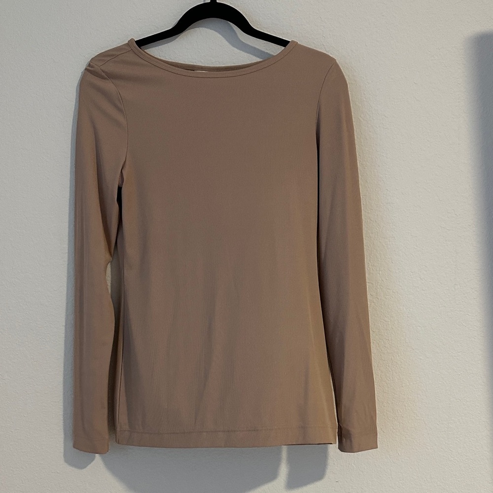 H&M Tan Long Sleeve Women's Top
